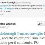 Scontro Grasso-Travaglio: il confronto avverrà solo da Michele Santoro