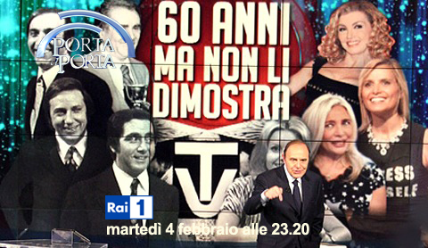 Porta a porta e i 60 anni della tv: ospiti Mara Venier, Simona Ventura