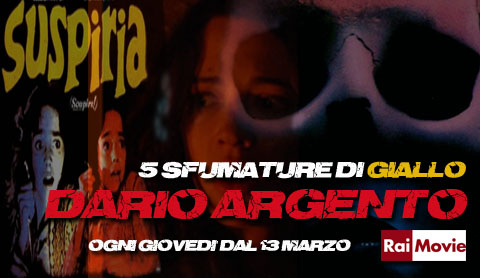 5 sfumature di giallo, una breve rassegna di film da brivido di Dario Argento su Rai Movie