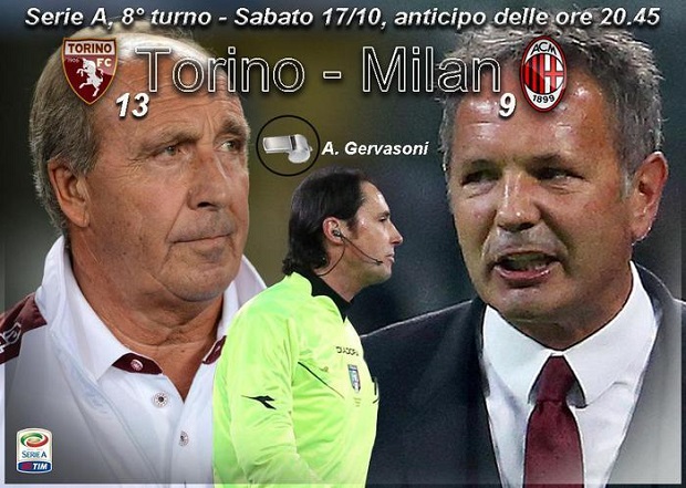 Anticipi della Serie A con Torino-Milan: ecco lo sport in tv del 17 ottobre 2015