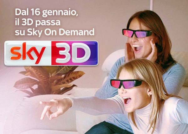 Sky 3D diventa solo on demand