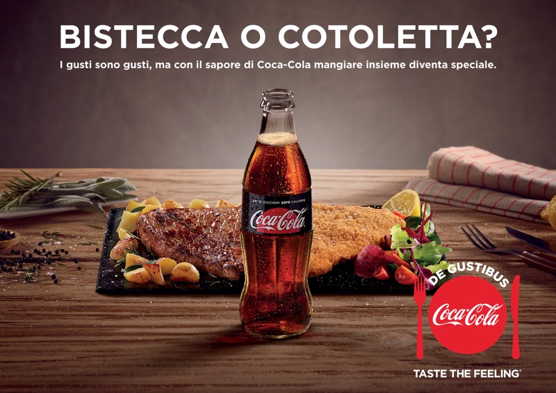 Coca Cola campagna De Gustibus