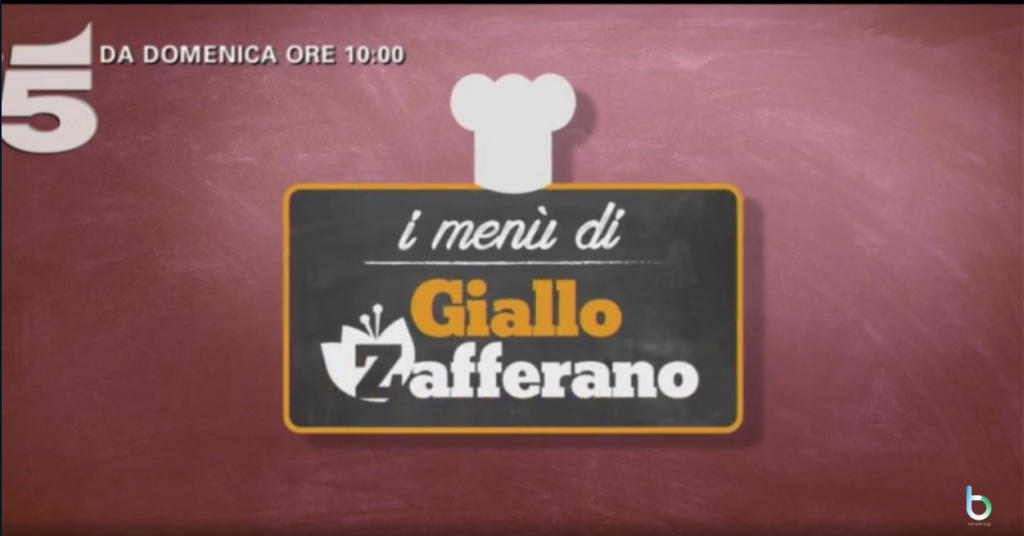 I menu di Giallo Zafferano domenica Canale 5 copy