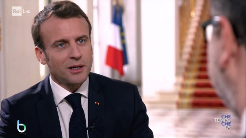 Fazio intervista Macron auditel copy