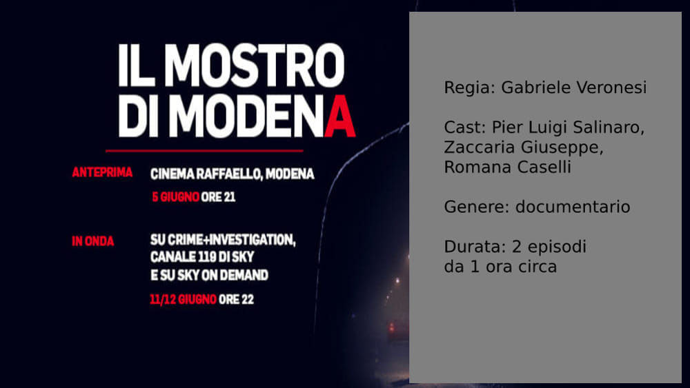 Il mostro di Modena Crime + Investigation