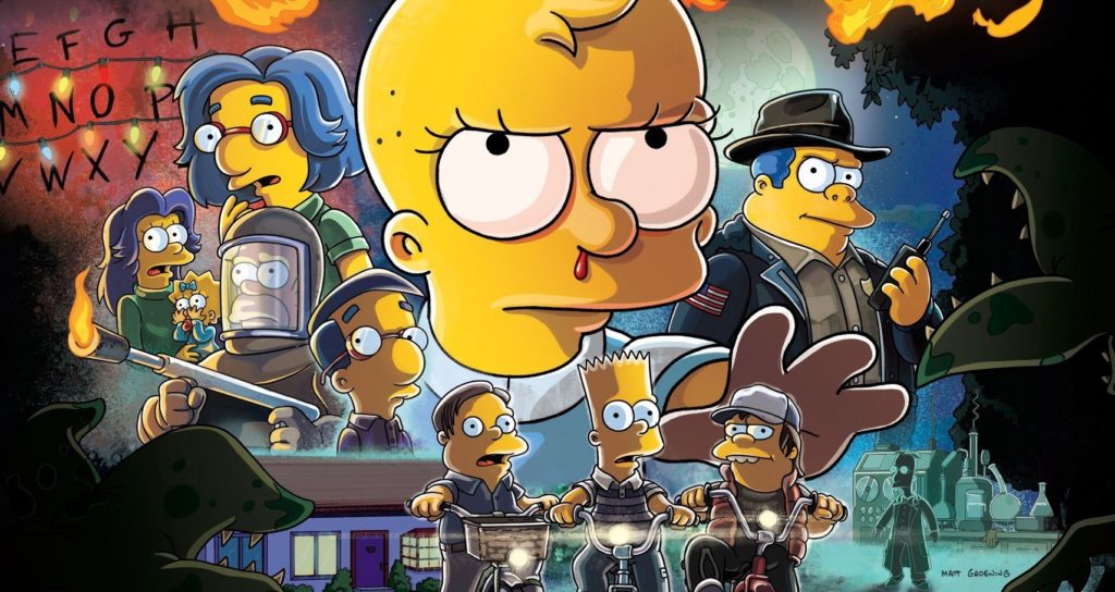I Simpson: il poster dello special di Halloween omaggia Stranger Things