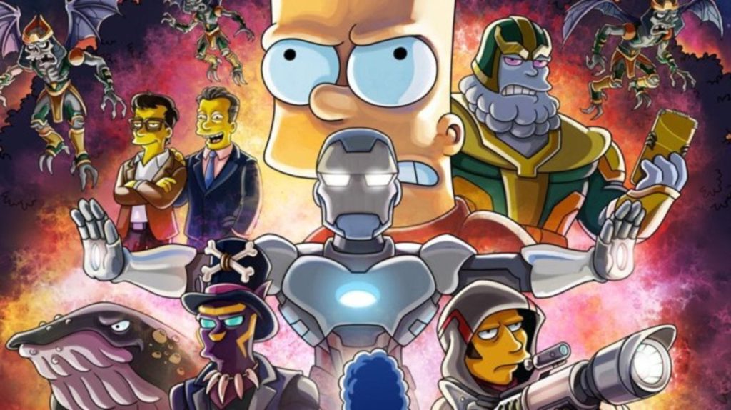 I Simpson: il poster ispirato ad Avengers: Endgame per l’episodio con i fratelli Russo