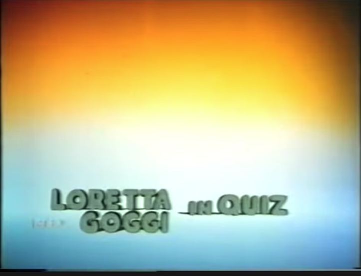Loretta Goggi in quiz Rai Uno anni 80