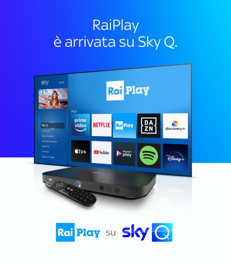 RaiPlay arriva anche su Sky Q: finalmente raggiunto l’accordo
